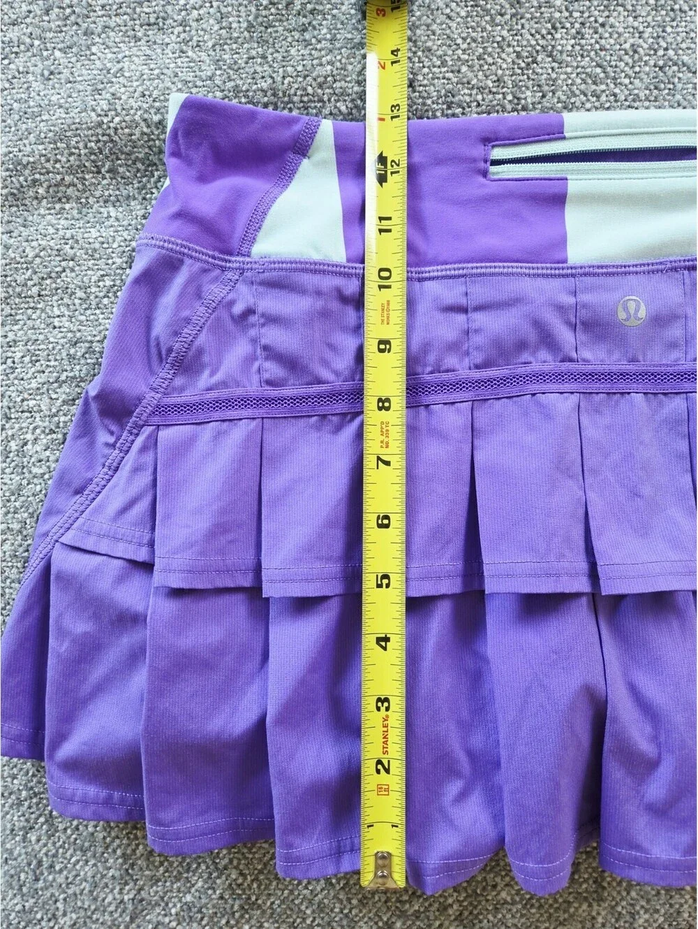 Lululemon Run Pace Setter Skirt Purple Mint Pleated Tennis/pickleball Skort 6R